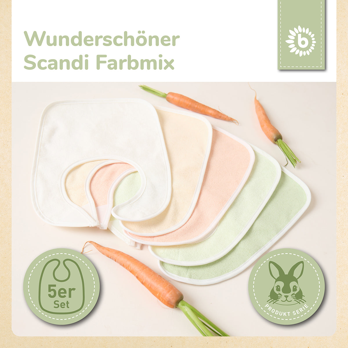 Lätzchen 5er Set Fine