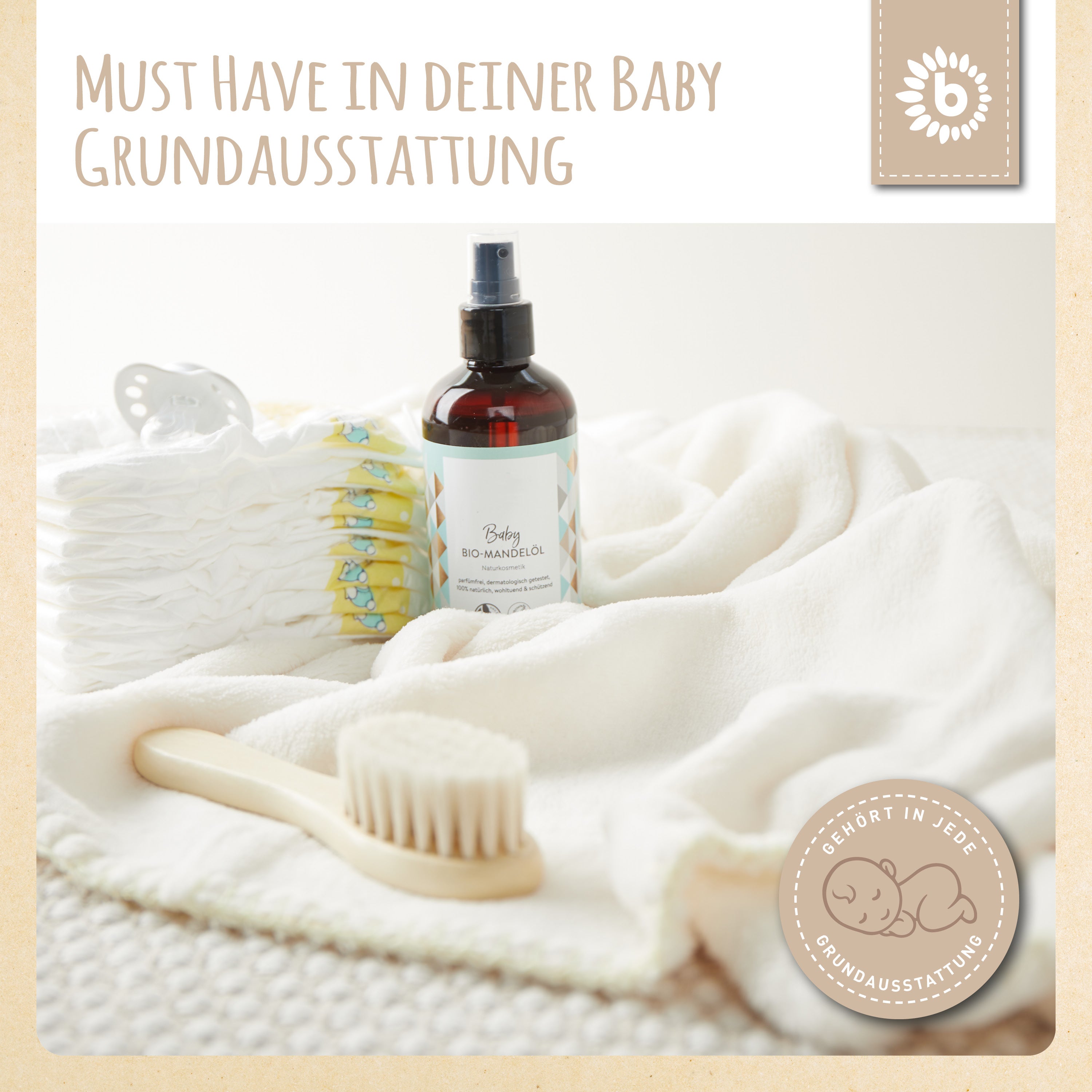 Kuscheldecke Fleece beige