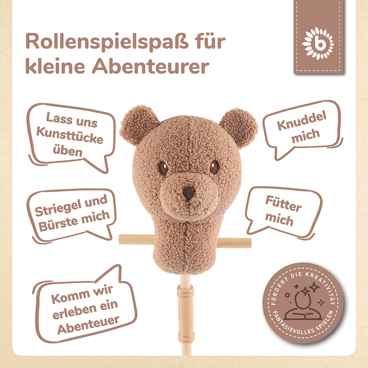 Steckentier Bär Mika