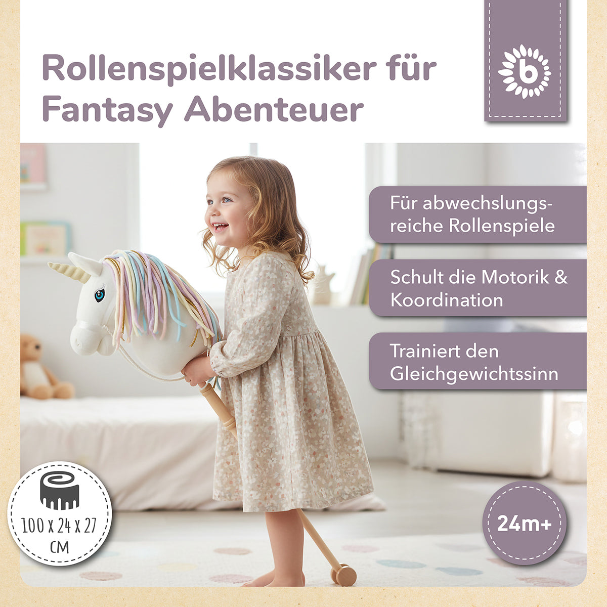 STECKENTIER EINHORN RAINBOW