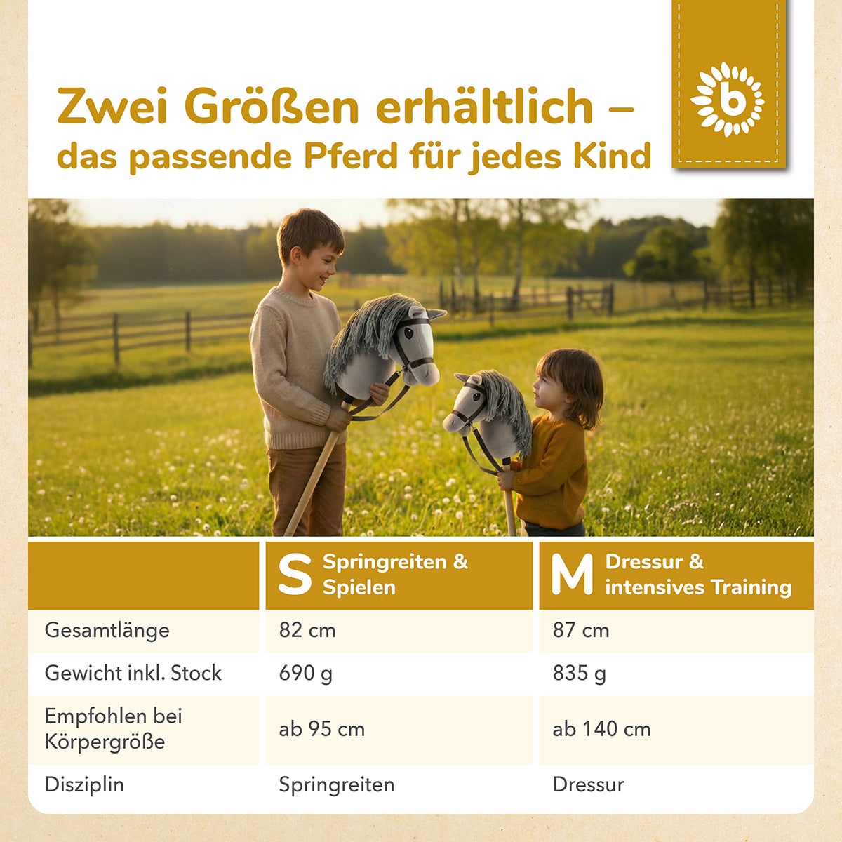 HOBBY HORSE GRAU - GRÖSSE M