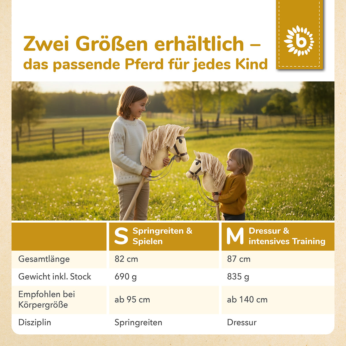 HOBBY HORSE BEIGE - GRÖSSE M