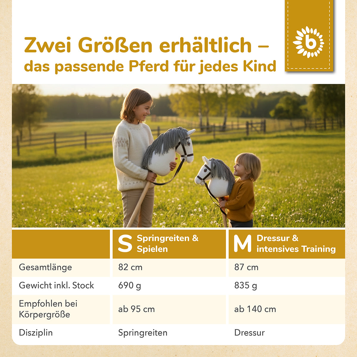 HOBBY HORSE SCHIMMEL - GRÖSSE S