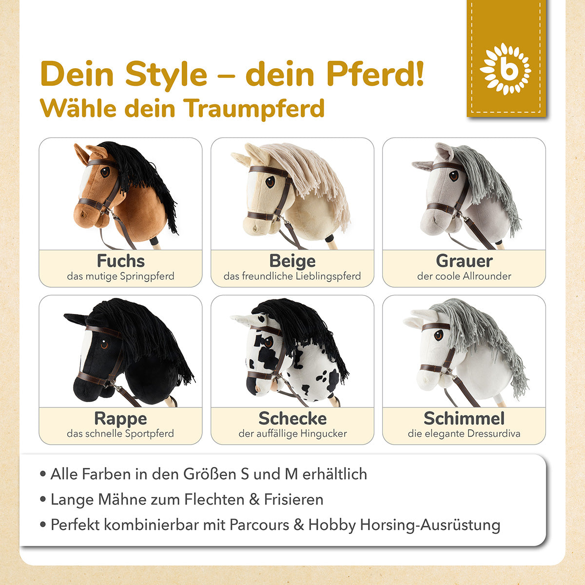 HOBBY HORSE SCHECKE - GRÖSSE S