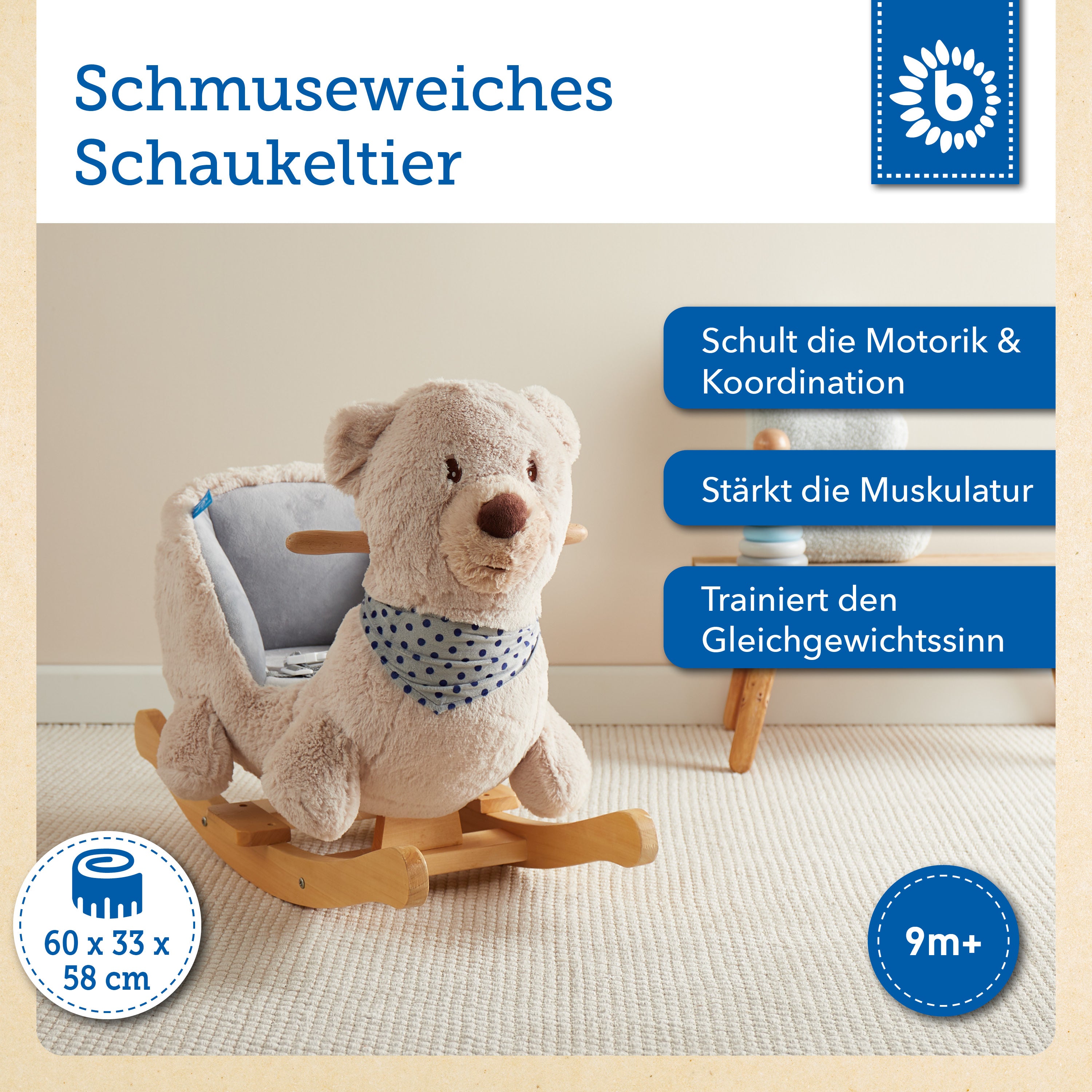 Schaukel Bär creme