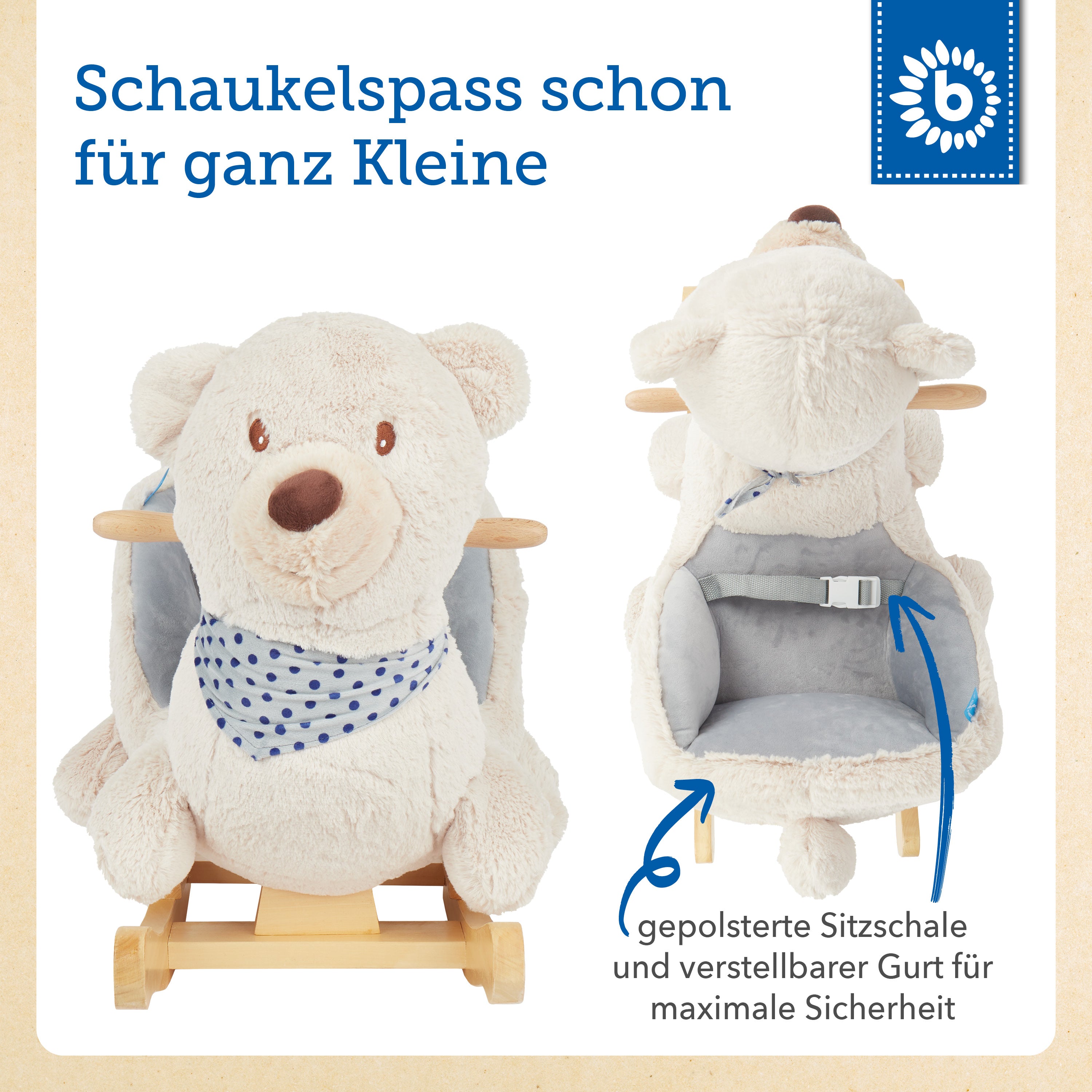 Schaukel Bär creme