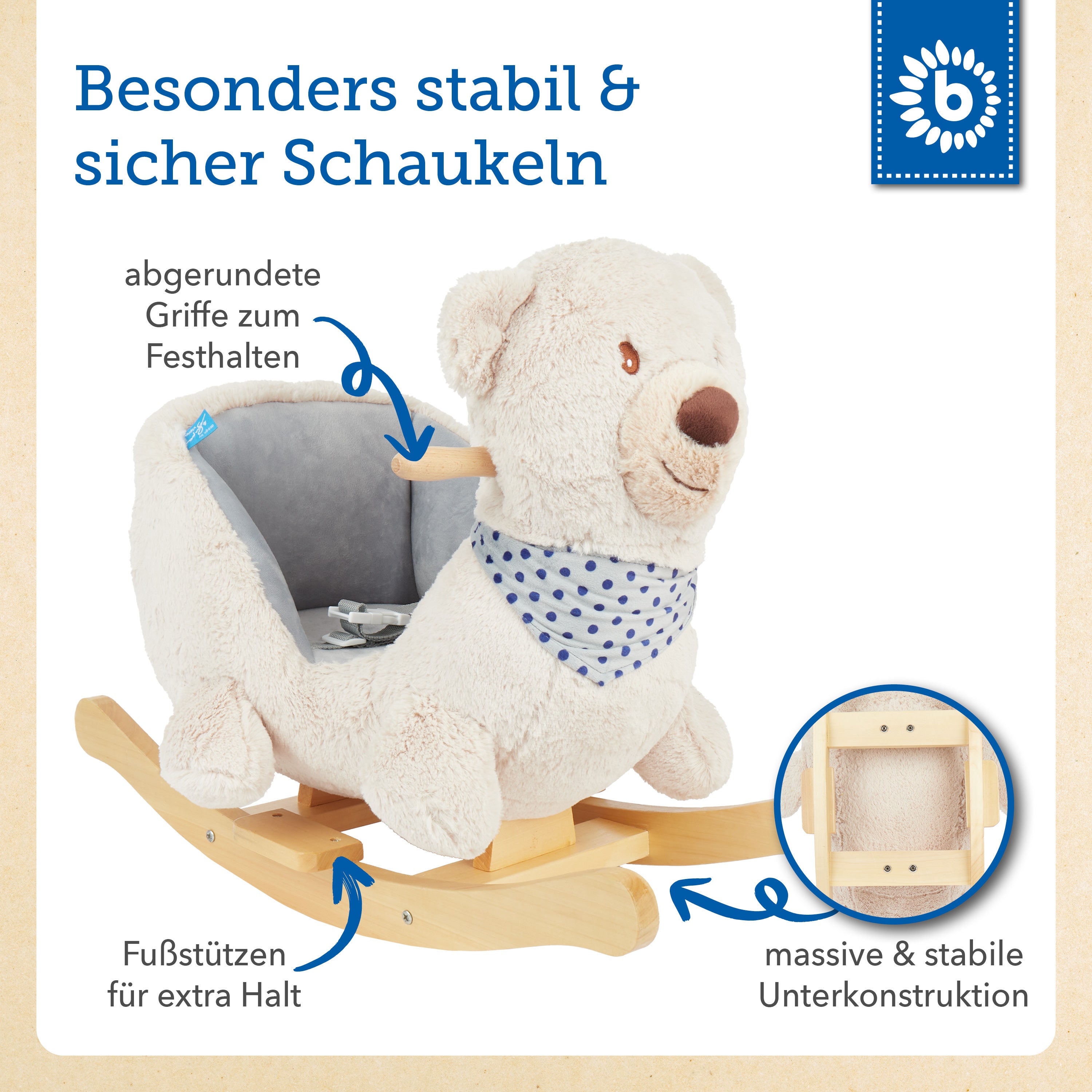 Schaukel Bär creme