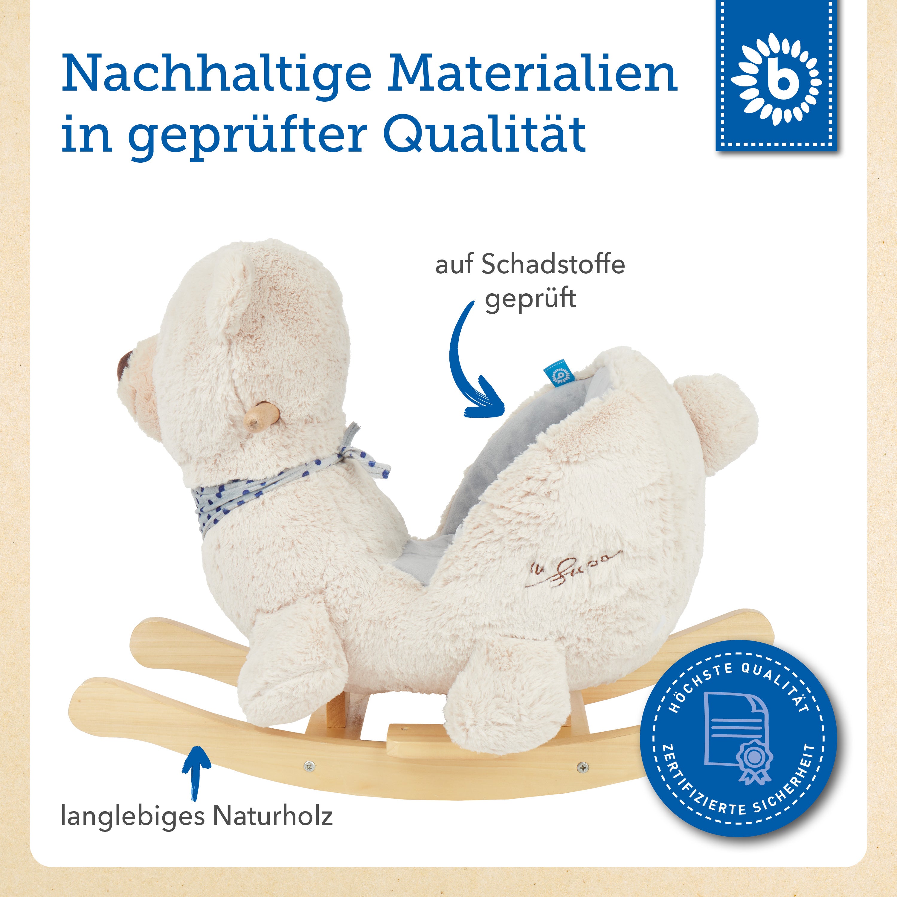 Schaukel Bär creme