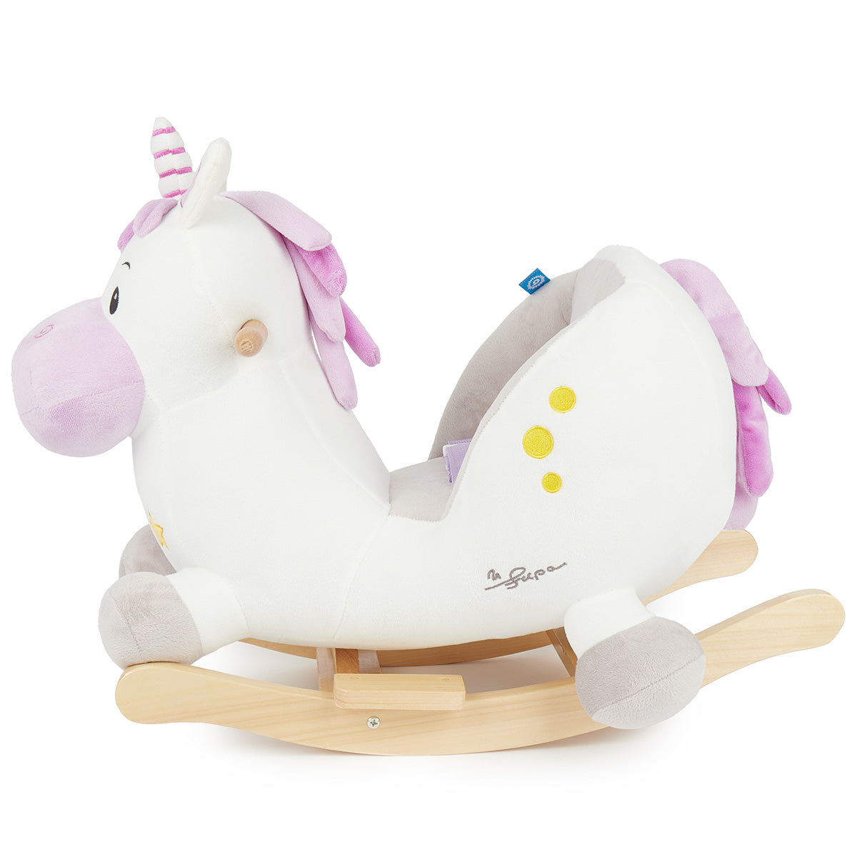 Schaukeltier Baby Einhorn Hörnchen