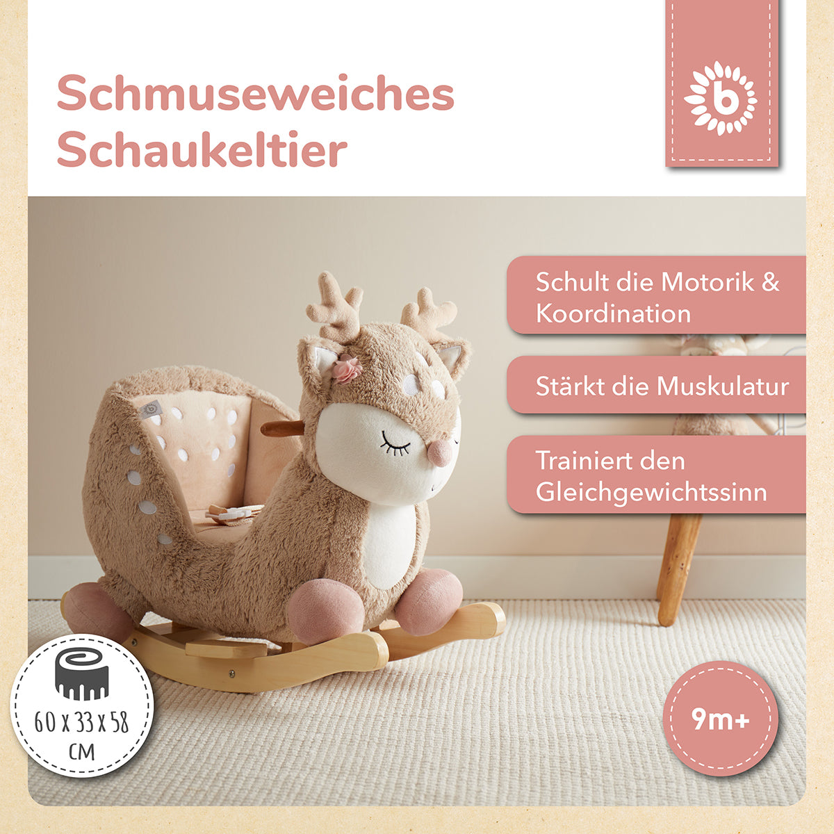 Schaukeltier Baby Reh Ella