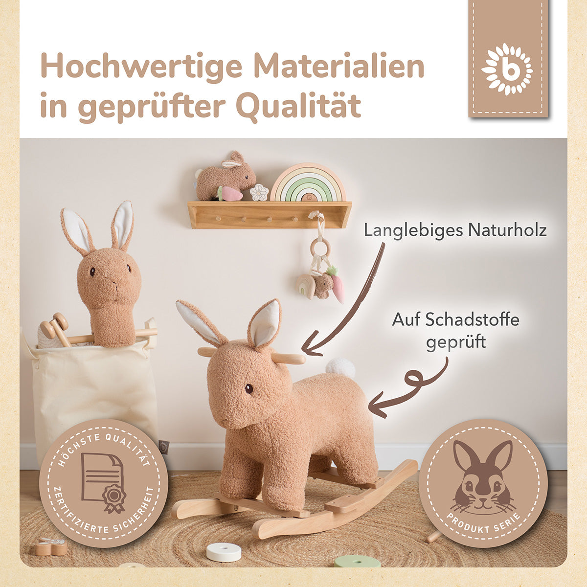 Schaukeltier Hase Fine