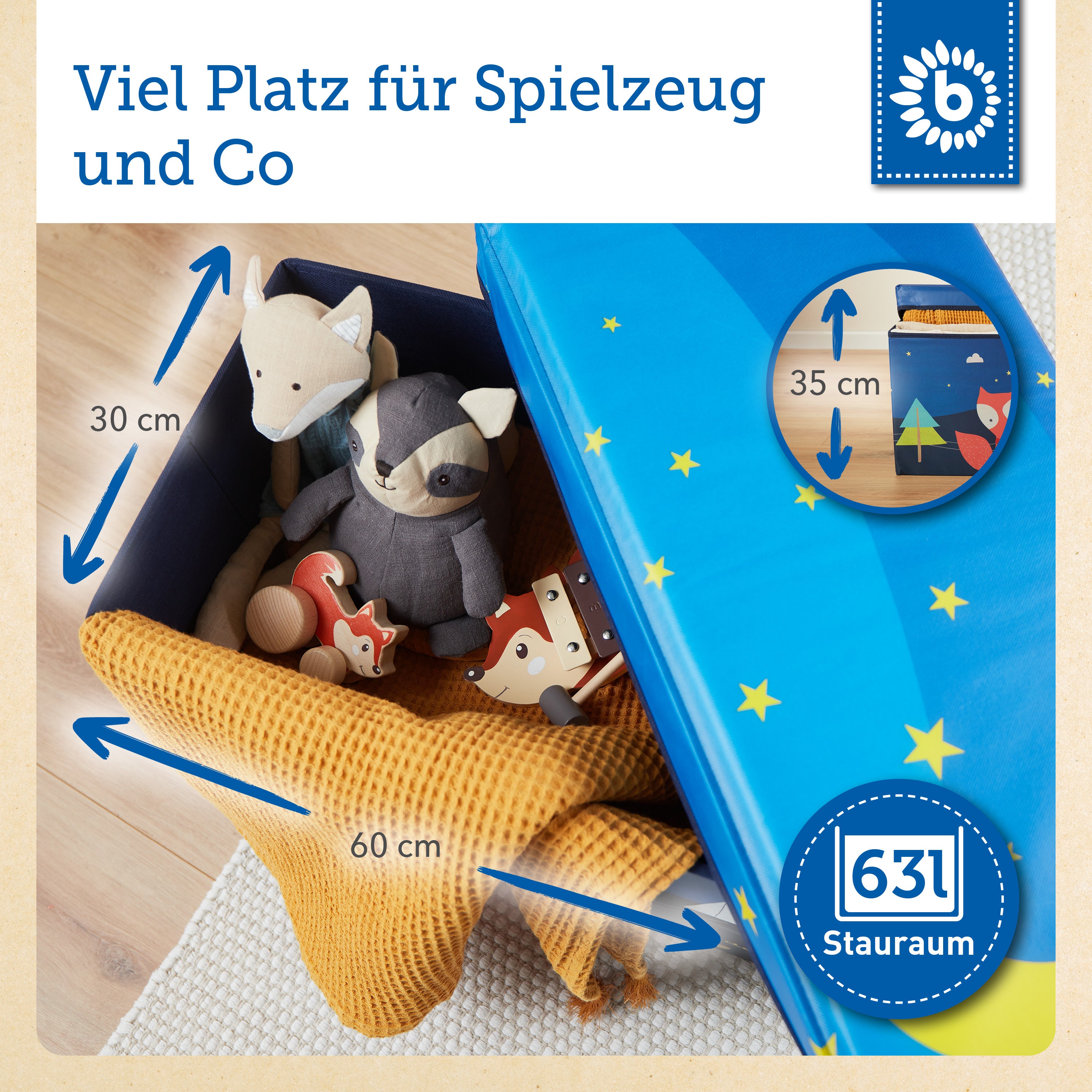 2in1 Staubox & Sitzbank Pfadfinder Camp