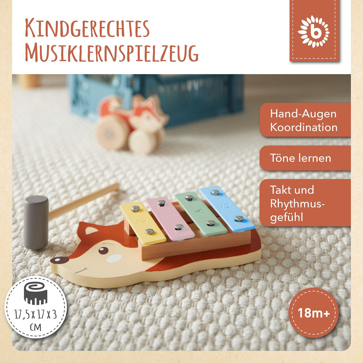 Mini Xylophon Fuchs FSC®