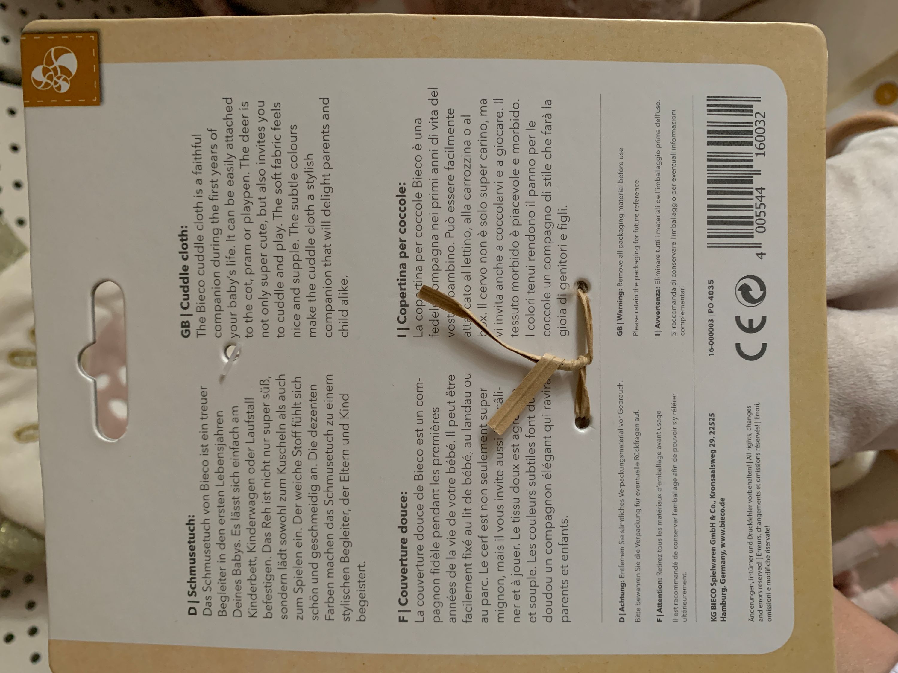 Schmusetuch Reh Ella