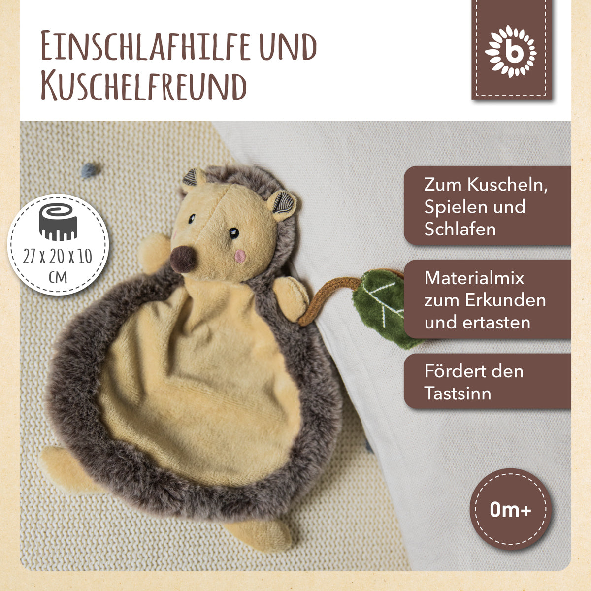 Schmusetuch Igel Piksi