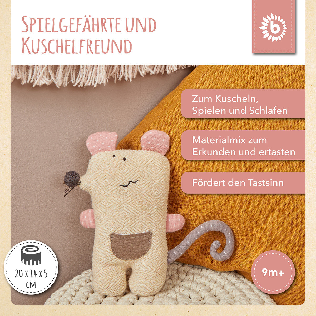 Kuscheltier Maus