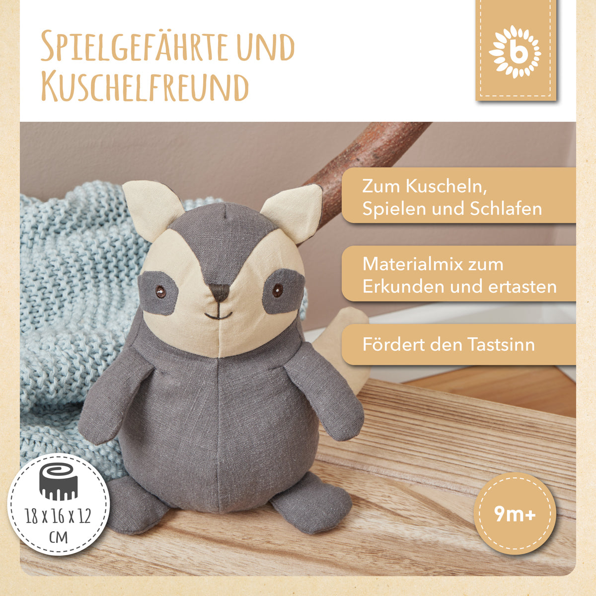 Kuscheltier Waschbär | Kuscheltiere