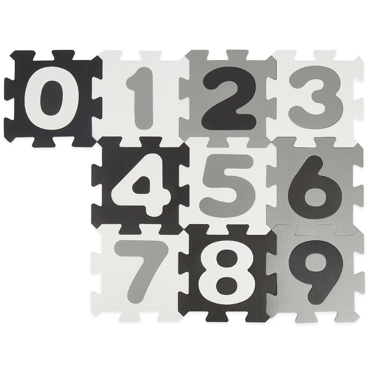 Puzzlematte Zahlen Black & White