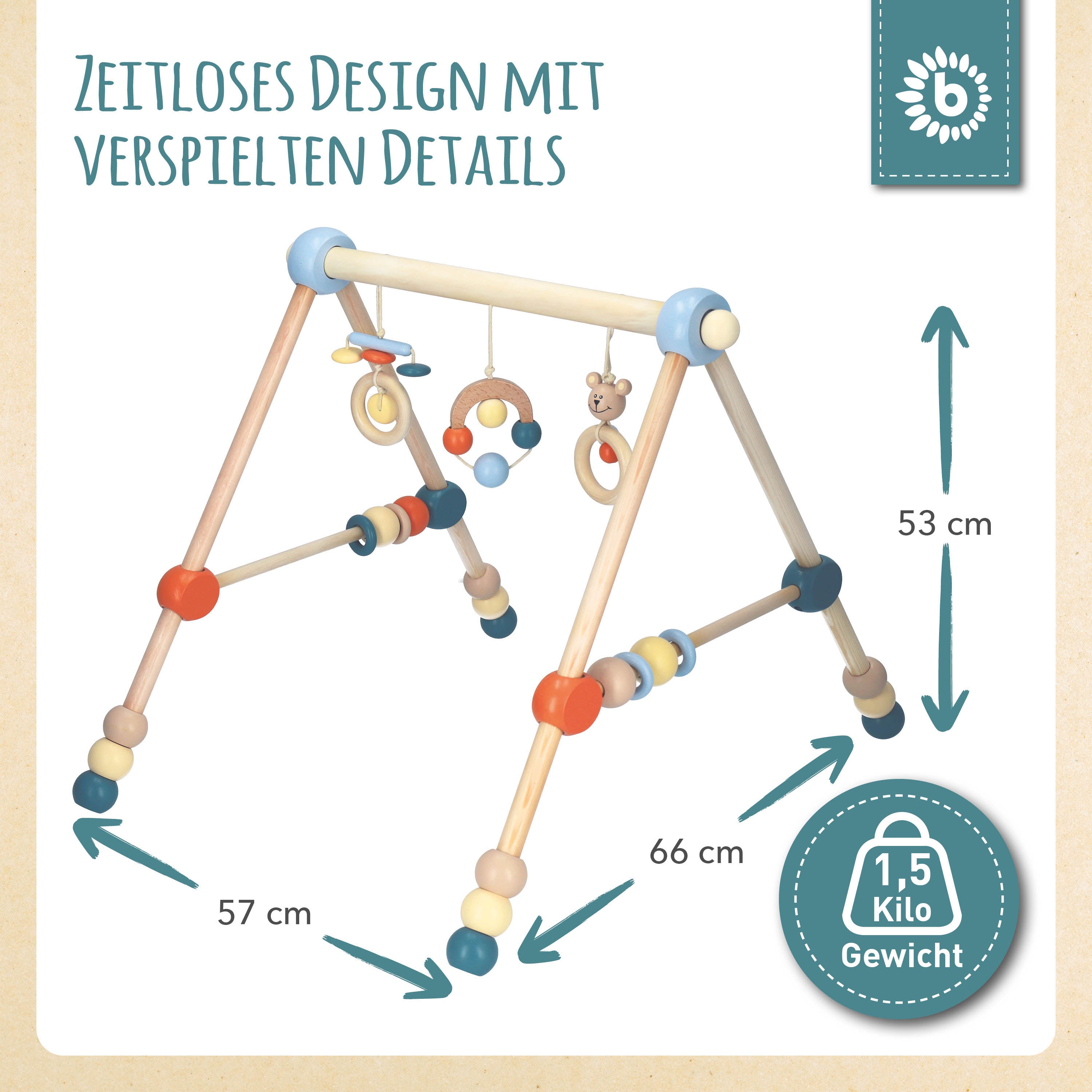 Spielbogen Bär höhenverstellbar